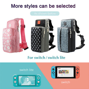 Crossbody Storage Chest Bag For Nintendo Switch Oled Travel Carry Case NS Lite Game Console Dock Backpack Pouch Accessories