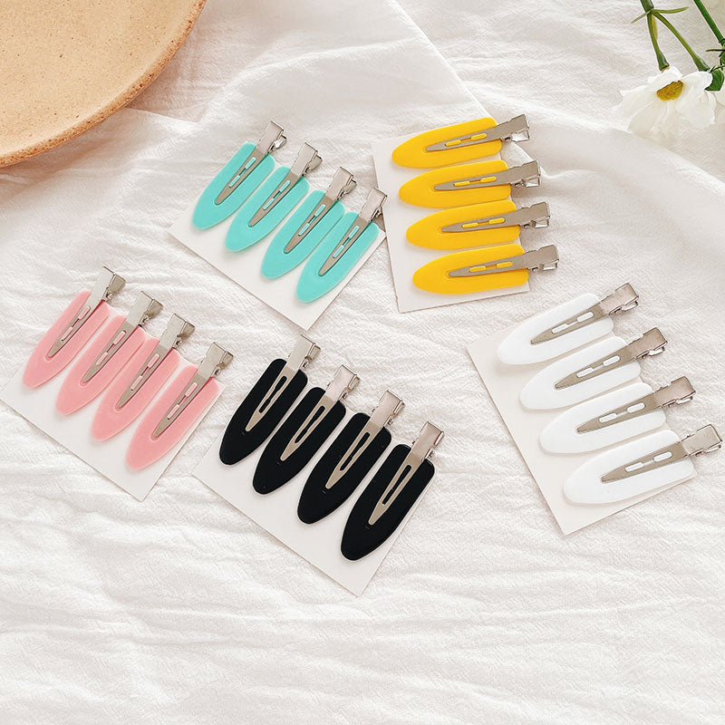 4 TEILE/LOS Frauen Haar Clips Seite Pony Fix Fringe Haarspange Make-Up Tools Weibliche Damen Mädchen Headwear Haarnadel Haar Zubehör