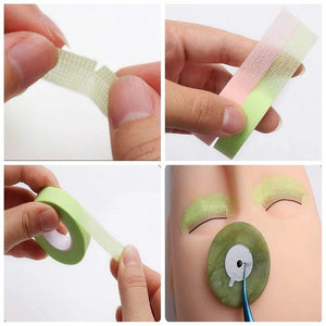 Eyelash Tape 5 Rolls Breathable Non-woven Cloth Adhesive Tape for Hand Eye Stickers Makeup Tools Eye Patches for Extension