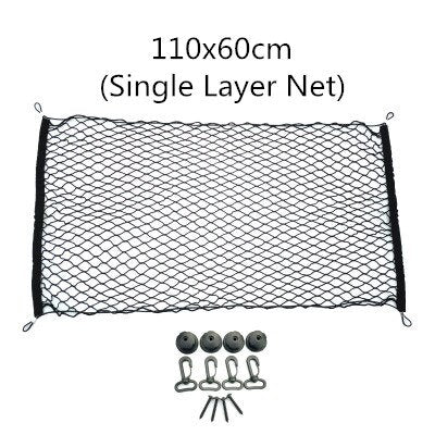 Car Trunk Cargo Net Organizer Auto Elastic Mesh Fixed Cover Travel Sundries Storage Bag Interior Accessories