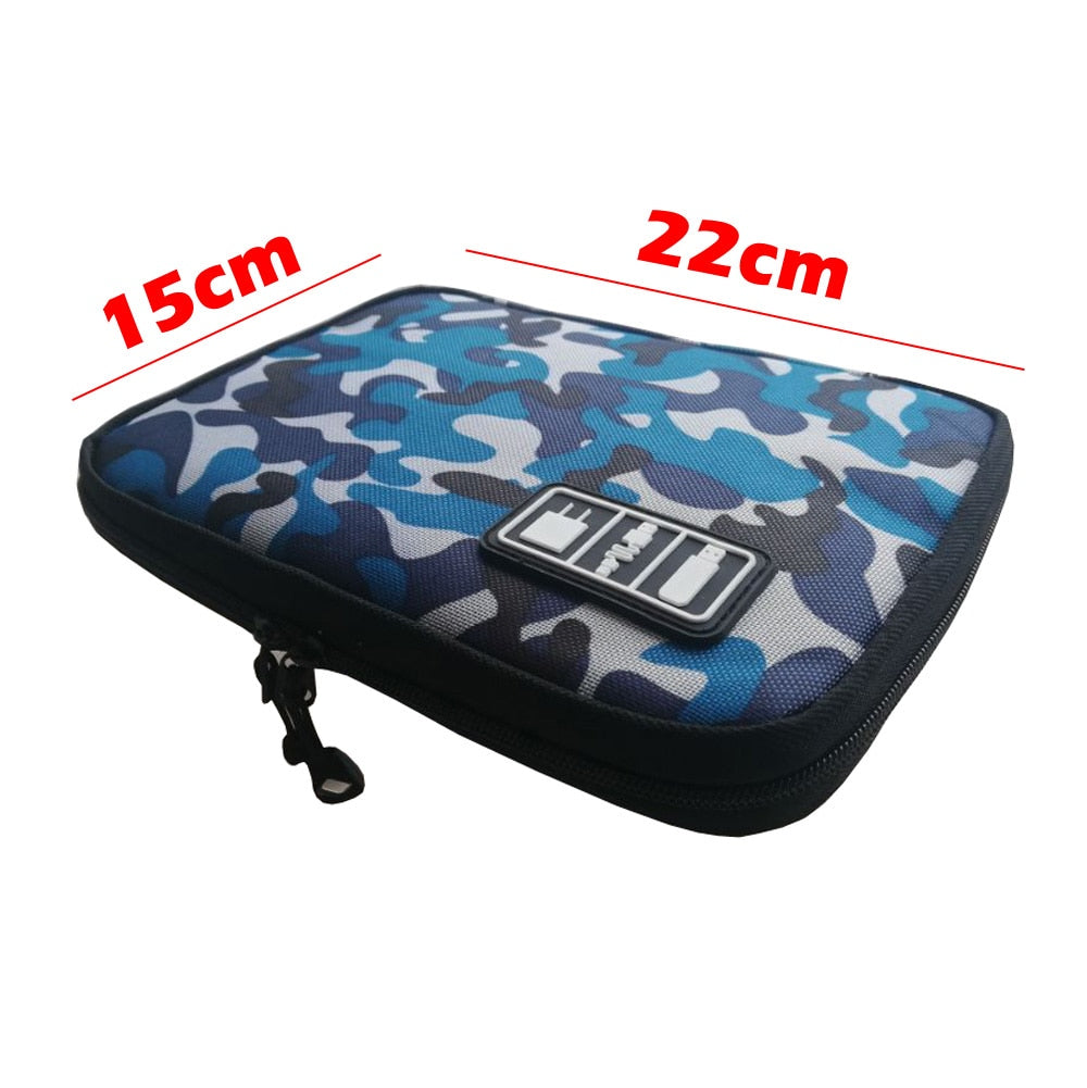 Gadget Organizer USB Cable Storage Bag Travel Digital Electronic Accessories Pouch Case USB Charger Power Bank Holder Kit Bag