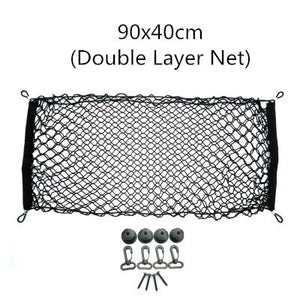 Car Trunk Cargo Net Organizer Auto Elastic Mesh Fixed Cover Travel Sundries Storage Bag Interior Accessories