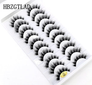 10 Pairs 3D Mink False Eyelashes Natural/Thick Eye Lashes  Fluffy Makeup Russian eyelahses Beauty Extension Reusable eyelashes