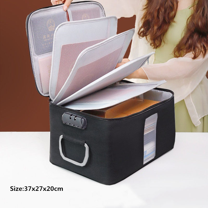 Document Storage Bag Organizer Desk Stationery Women Travel Files Card Folder Holder Tool Case Handbag Home Office Accessories