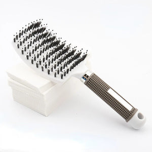 Hair Brush Scalp Massage Comb Hairbrush Bristle&amp;Nylon Women Wet Curly Detangle Hair Brush for Salon Hairdressing Styling Tools