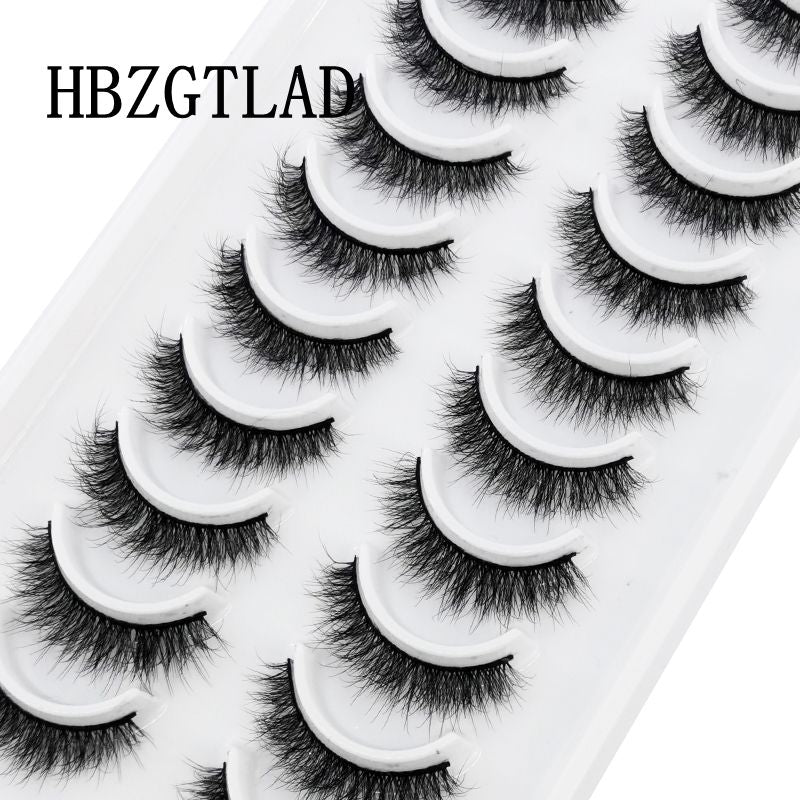 10 Pairs 3D Mink False Eyelashes Natural/Thick Eye Lashes  Fluffy Makeup Russian eyelahses Beauty Extension Reusable eyelashes