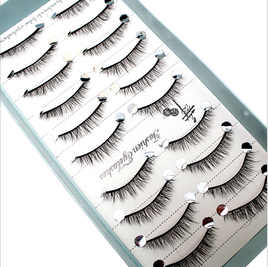 10 Pairs 3D Mink False Eyelashes Natural/Thick Eye Lashes  Fluffy Makeup Russian eyelahses Beauty Extension Reusable eyelashes