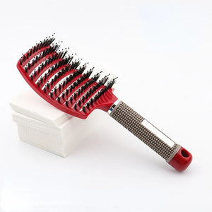 Hair Brush Scalp Massage Comb Hairbrush Bristle&amp;Nylon Women Wet Curly Detangle Hair Brush for Salon Hairdressing Styling Tools