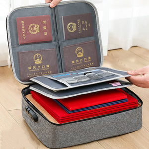 Document Storage Bag Organizer Desk Stationery Women Travel Files Card Folder Holder Tool Case Handbag Home Office Accessories