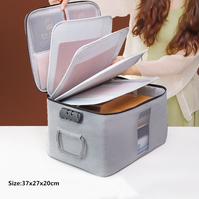 Document Storage Bag Organizer Desk Stationery Women Travel Files Card Folder Holder Tool Case Handbag Home Office Accessories