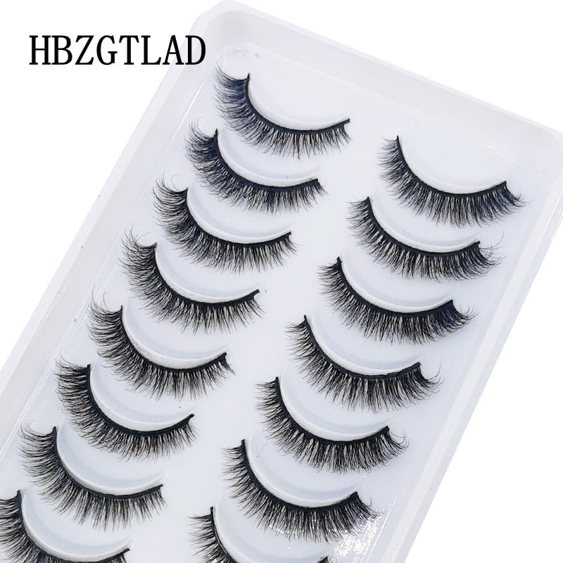 10 Pairs 3D Mink False Eyelashes Natural/Thick Eye Lashes  Fluffy Makeup Russian eyelahses Beauty Extension Reusable eyelashes