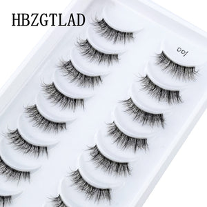 New 10pairs Mink Eyelashes Clear Band Eye Lashes Crisscross Transparent Band False Eyelashes Handmade Dramatic Lashes Upper Lash