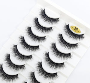 10 Pairs 3D Mink False Eyelashes Natural/Thick Eye Lashes  Fluffy Makeup Russian eyelahses Beauty Extension Reusable eyelashes