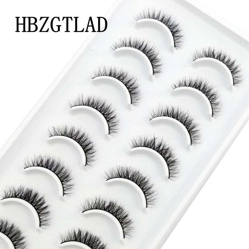 10 Pairs 3D Mink False Eyelashes Natural/Thick Eye Lashes  Fluffy Makeup Russian eyelahses Beauty Extension Reusable eyelashes