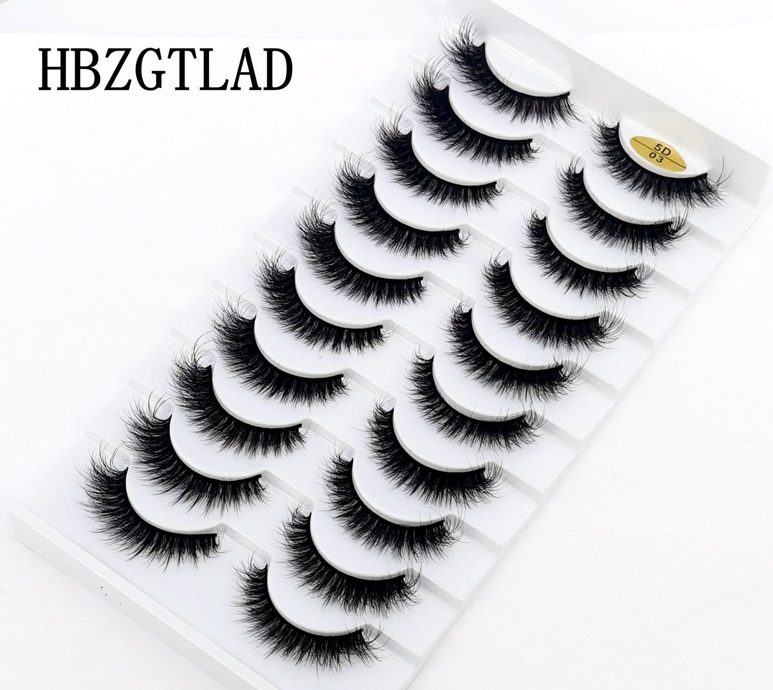 10 Pairs 3D Mink False Eyelashes Natural/Thick Eye Lashes  Fluffy Makeup Russian eyelahses Beauty Extension Reusable eyelashes