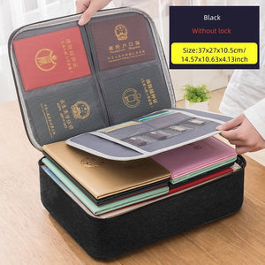 Document Storage Bag Organizer Desk Stationery Women Travel Files Card Folder Holder Tool Case Handbag Home Office Accessories