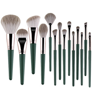 JTFIL14Pcs Makeup Brushes Soft Fluffy Makeup Tools Cosmetic Powder Eye Shadow Foundation Blush Blending Beauty Make Up Brush