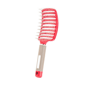 Hair Brush Scalp Massage Comb Hairbrush Bristle&amp;Nylon Women Wet Curly Detangle Hair Brush for Salon Hairdressing Styling Tools