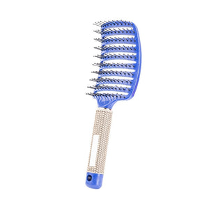 Hair Brush Scalp Massage Comb Hairbrush Bristle&amp;Nylon Women Wet Curly Detangle Hair Brush for Salon Hairdressing Styling Tools