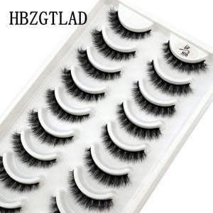 10 Pairs 3D Mink False Eyelashes Natural/Thick Eye Lashes  Fluffy Makeup Russian eyelahses Beauty Extension Reusable eyelashes