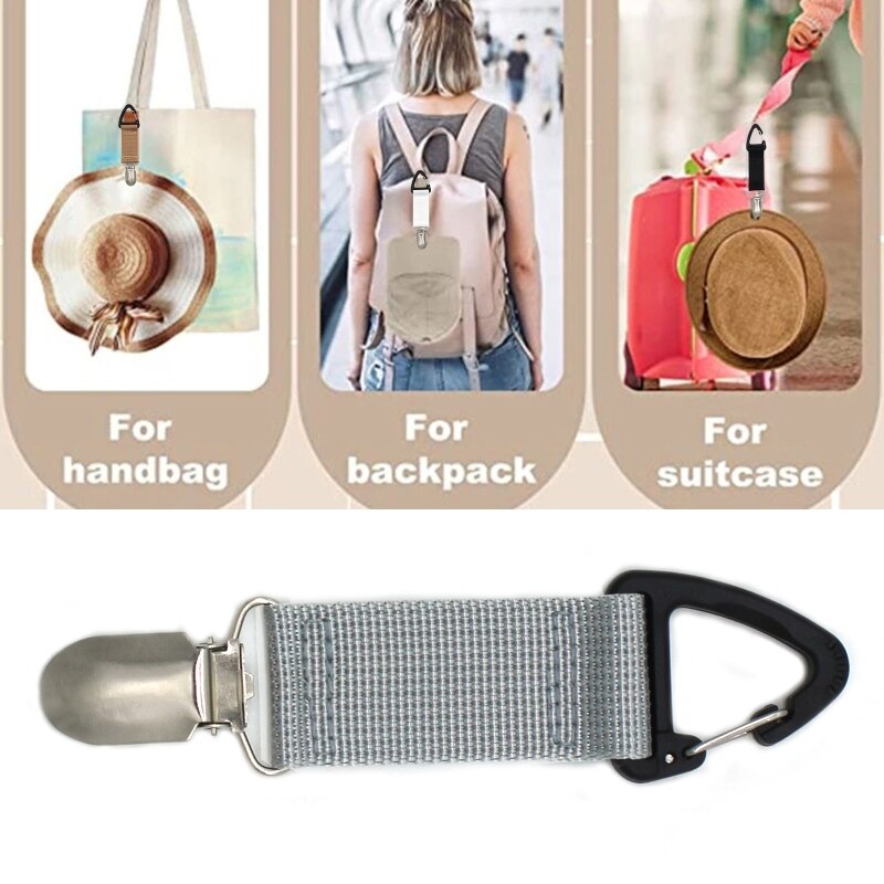 Hat Clip for Traveling Hanging on Bag Handbag Backpack Luggage for Kids Adults Outdoor Travel Beach Accessories Dropshipping