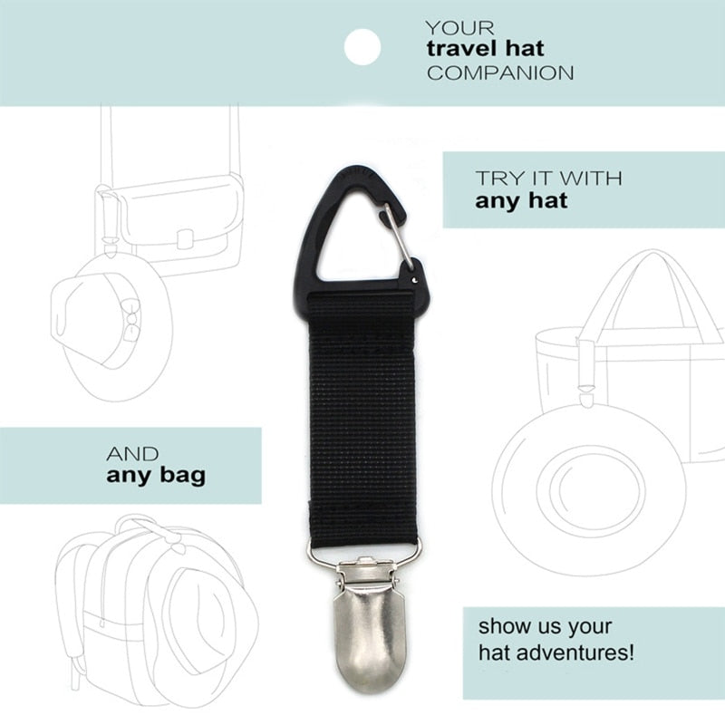 Hat Clip for Traveling Hanging on Bag Handbag Backpack Luggage for Kids Adults Outdoor Travel Beach Accessories Dropshipping