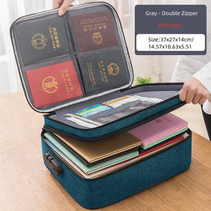 Document Storage Bag Organizer Desk Stationery Women Travel Files Card Folder Holder Tool Case Handbag Home Office Accessories