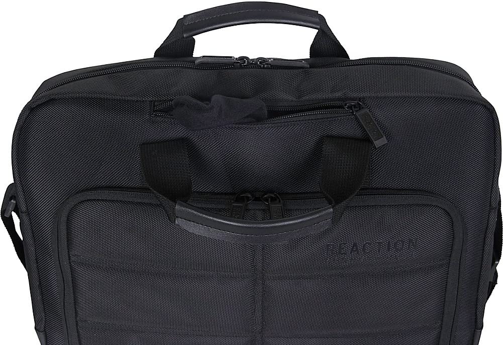 Kenneth Cole REACTION Single Compartment 15.6" Laptop Business Portfolio, Black