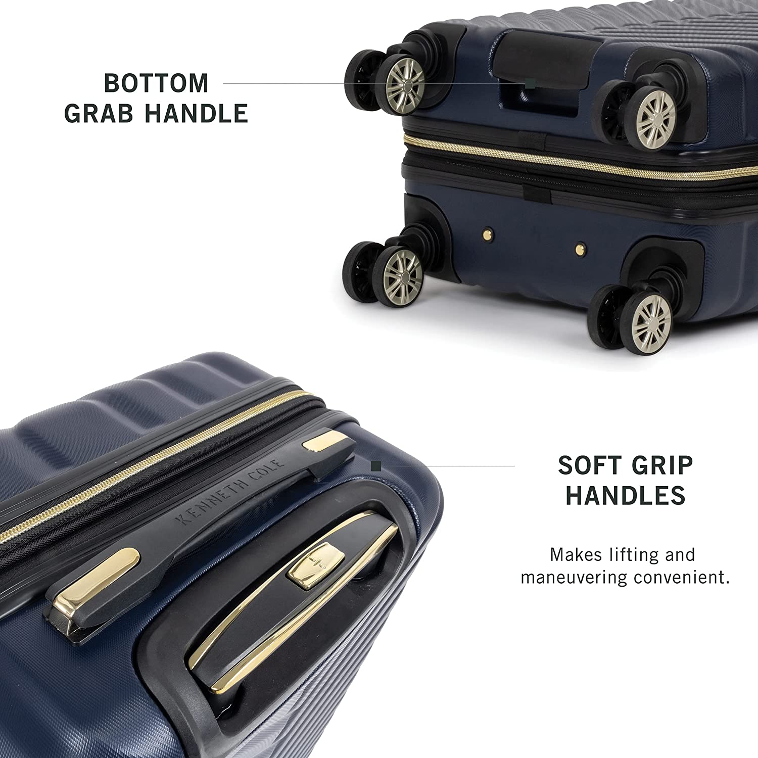 Kenneth Cole REACTION Madison Square Hardside Chevron Expandable Luggage