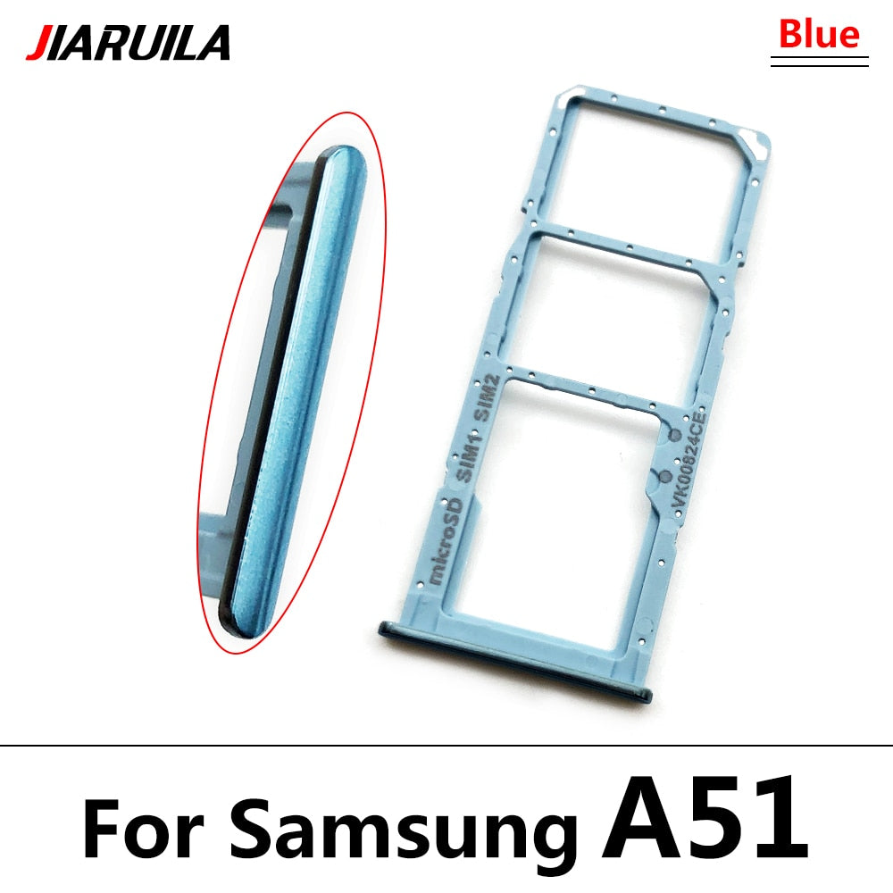 NEW Micro Nano SIM Card Holder Tray chip Slot Holder Adapter Socket Dual Card For Samsung A12 A31 A51 A71 Mobile Phone + pin