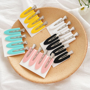 4 TEILE/LOS Frauen Haar Clips Seite Pony Fix Fringe Haarspange Make-Up Tools Weibliche Damen Mädchen Headwear Haarnadel Haar Zubehör