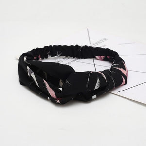 Fashion Women Girls Summer Bohemian Hair Bands Print Headbands Vintage Cross Turban Bandage Bandanas HairBands Hair Accessories