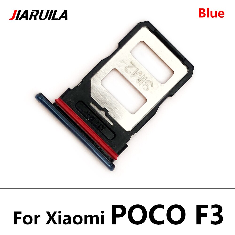 New SIM Tray Holder For Xiaomi Poco X3 NFC M3 F3 F2 Pro Sim Card Tray Slot Holder Adapter Socket Repair Parts