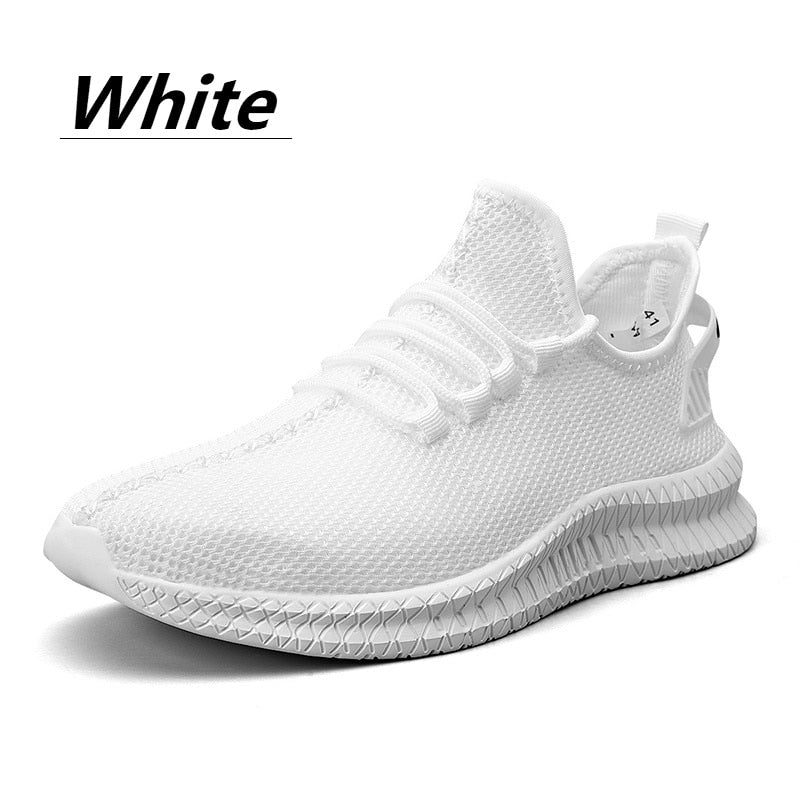 Fashion Men Sneakers Mesh Casual Shoes Lac-up Mens Shoes Lightweight Vulcanize Shoes Walking Sneakers Zapatillas Hombre