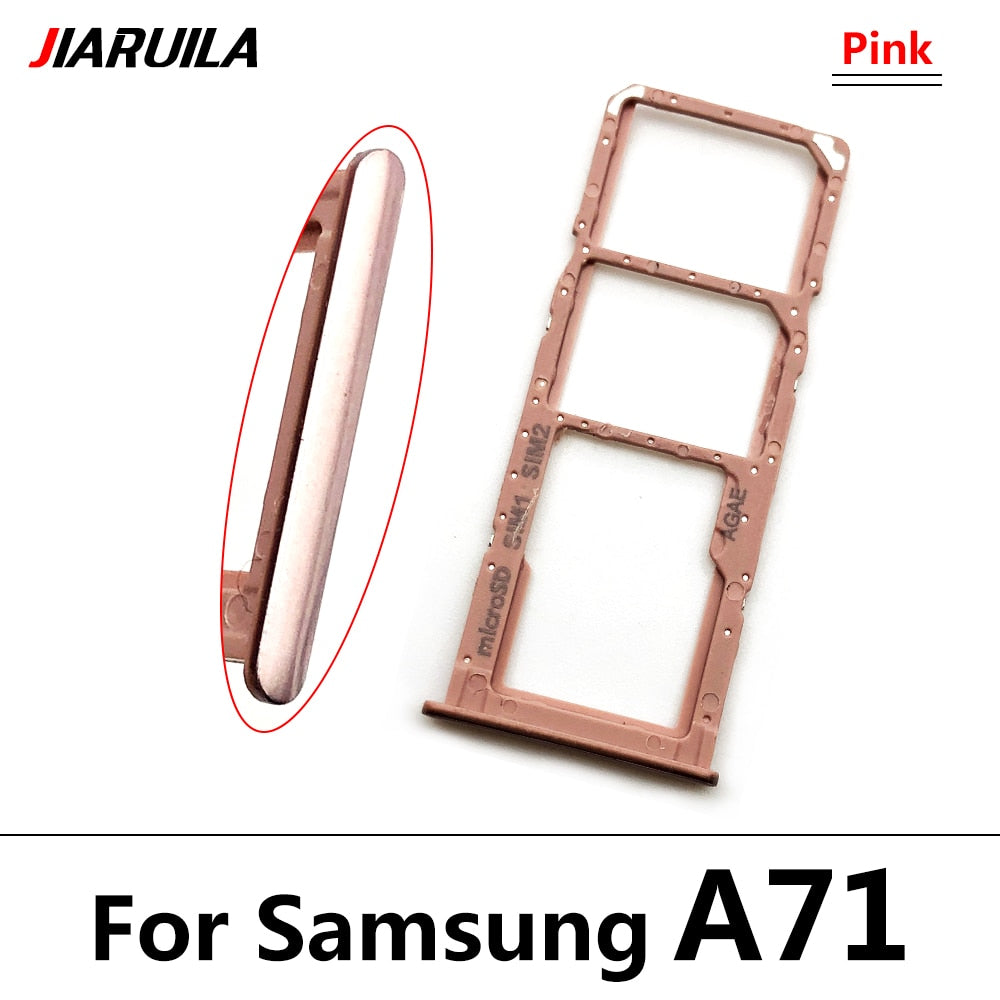 NEW Micro Nano SIM Card Holder Tray chip Slot Holder Adapter Socket Dual Card For Samsung A12 A31 A51 A71 Mobile Phone + pin