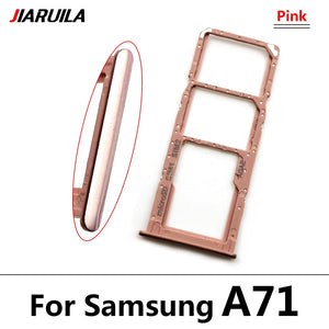 NEW Micro Nano SIM Card Holder Tray chip Slot Holder Adapter Socket Dual Card For Samsung A12 A31 A51 A71 Mobile Phone + pin