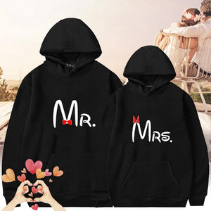 Couples Lovely MR. MRS. Couple Hoodies Chritsmas Women Men Lovers Sweatshirt Lovers Hoodies