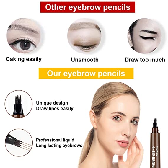 Microblading Eyebrow Pen, Waterproof brow Pencil, Eyebrow Tattoo Pen,  Natural Looking, Long Lasting (JET BLACK) | EasybuyAfrica
