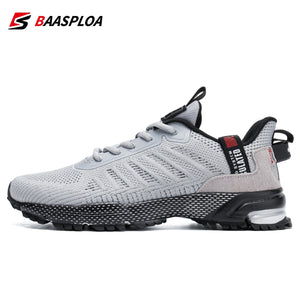 Baasploa Professional Running Shoes For Men Lightweight Men&#39;s Designer Mesh Sneakers Lace-Up Male Outdoor Sports Tennis Shoe