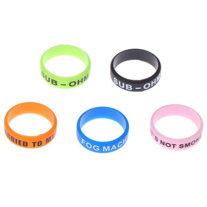 5pcs Silicone Rubber Vape Ring Rubber Anti Slip Band for Mechanical Mod Protection Decoration decorative band