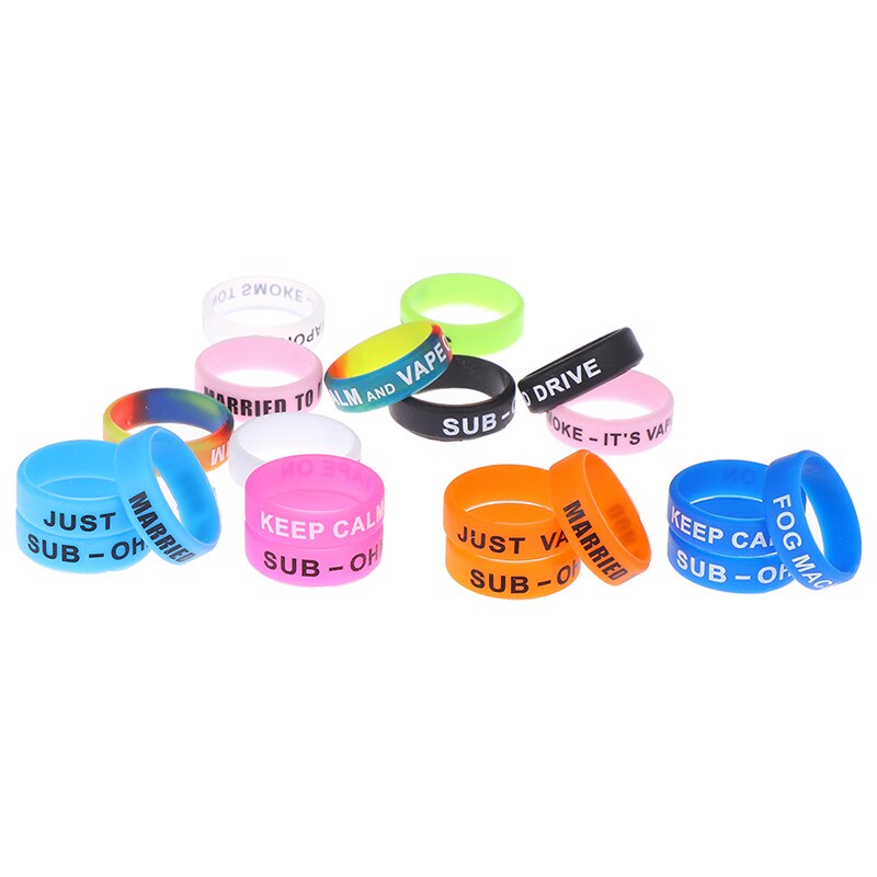 5pcs Silicone Rubber Vape Ring Rubber Anti Slip Band for Mechanical Mod Protection Decoration decorative band