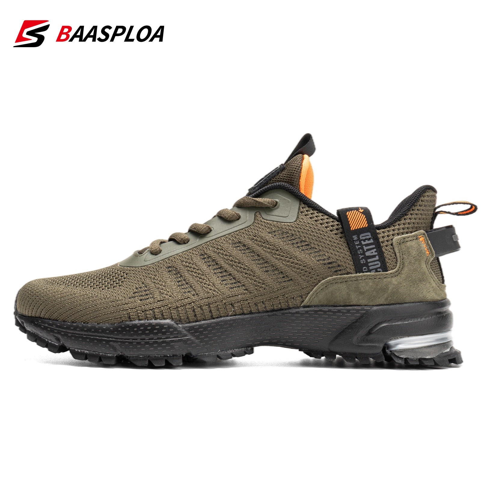 Baasploa Professional Running Shoes For Men Lightweight Men&#39;s Designer Mesh Sneakers Lace-Up Male Outdoor Sports Tennis Shoe