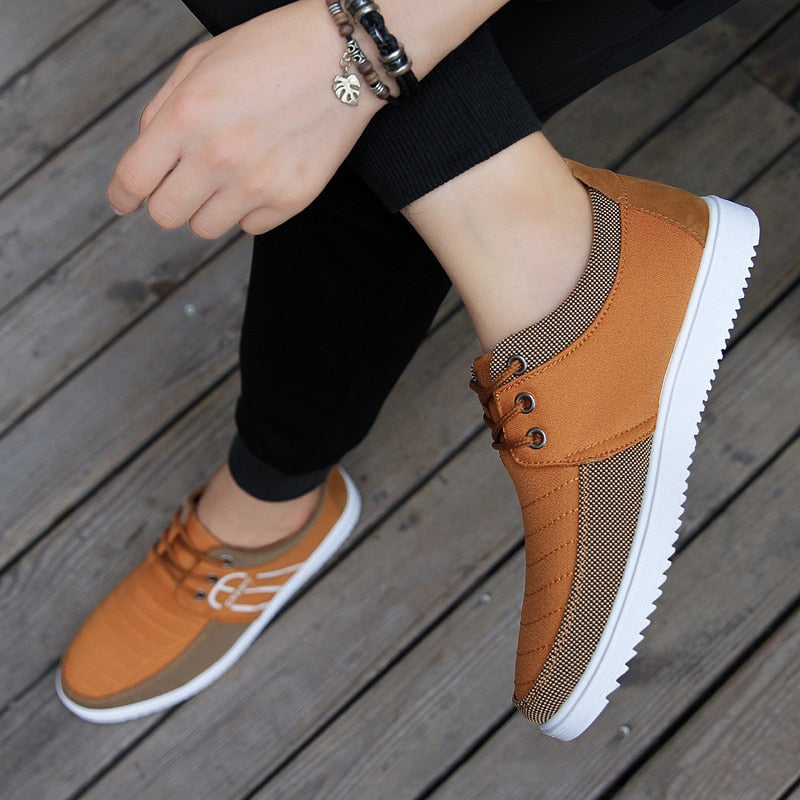 Spring New Men Casual Shoes Comfortable Soft Mens Canvas Shoes For Men Shoes Breathable Footwear Flat Driving Loafers Shoes