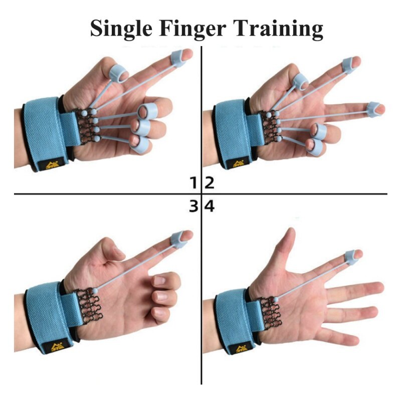 Hand Finger Gripper Strength Trainer Extensor Exerciser Finger Grip  Training Device Fitness Muscle Training Accessories