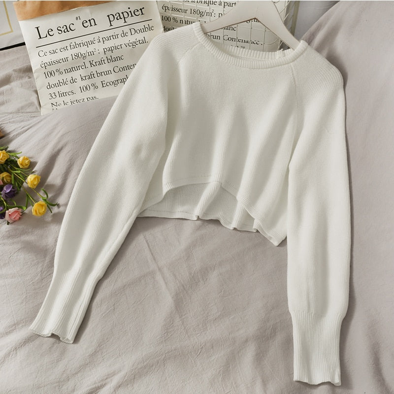 Comfy Solid Loose O-Neck Sweater