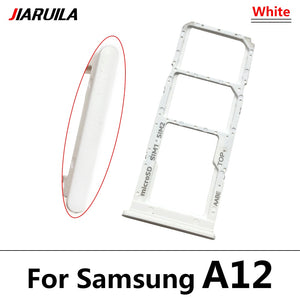 NEW Micro Nano SIM Card Holder Tray chip Slot Holder Adapter Socket Dual Card For Samsung A12 A31 A51 A71 Mobile Phone + pin