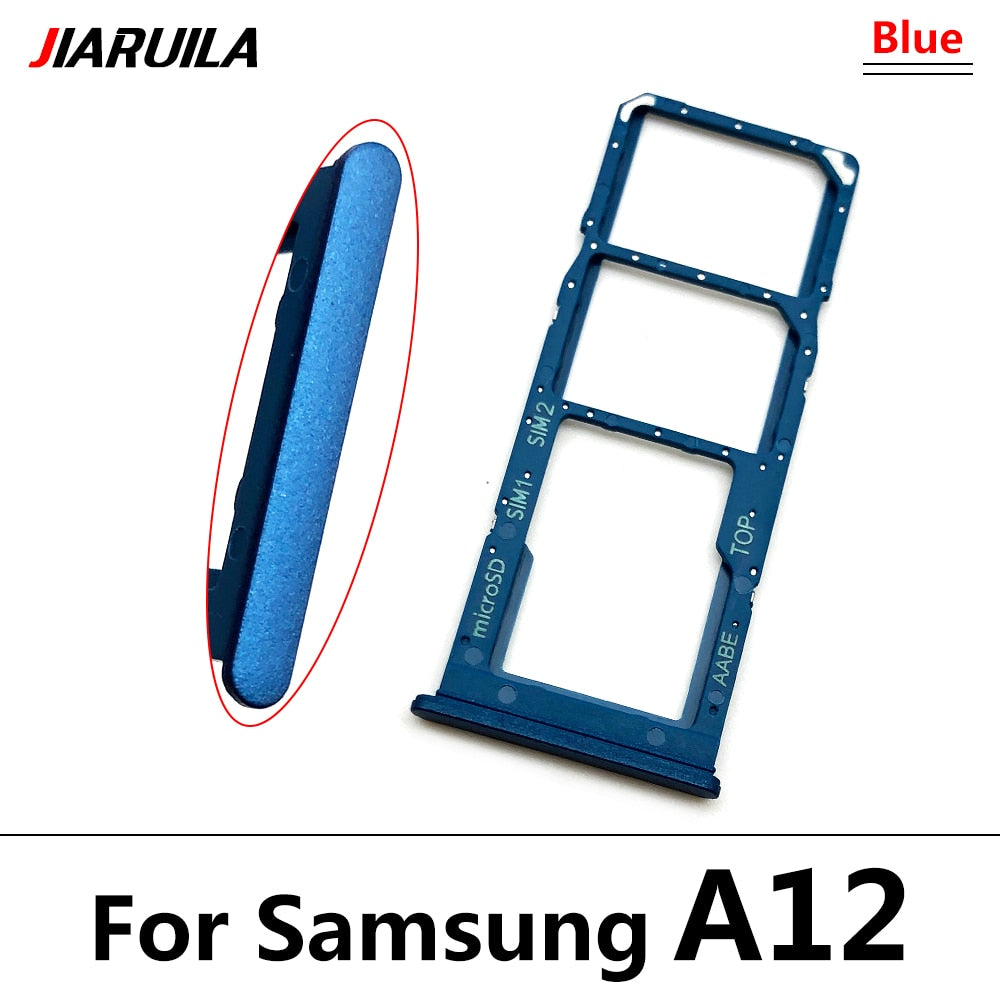 NEW Micro Nano SIM Card Holder Tray chip Slot Holder Adapter Socket Dual Card For Samsung A12 A31 A51 A71 Mobile Phone + pin