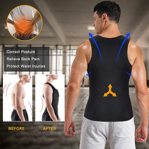 Men Back Waist Posture Corrector Adjustable Adult Correction Belt Waist Trainer Shoulder Lumbar Brace Spine Support Belt Vest