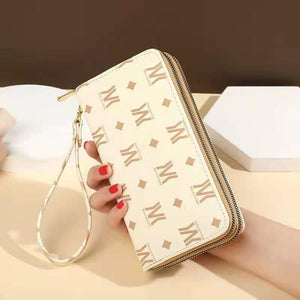 Women's wallet fashion Ladies mobile phone bag long printing new clutch bag star Double zipper hand strap bag Multiple color 697