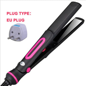 Hair Straightener Temperature Adjustment Tourmaline Ionic Flat Iron Widen Panel Ceramic Heating Plate Salon Styling Tool